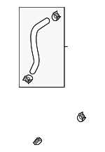 254154R500 - Cooling System: Automatic Transmission Oil Cooler Hose for Hyundai: Sonata Image