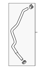 254144R500 - : 2011-2015 Hyundai Sonata - Automatic Transmission Oil Cooler Hose for Hyundai: Sonata Image