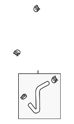 254144R500 - Cooling System: Automatic Transmission Oil Cooler Hose for Hyundai: Sonata Image