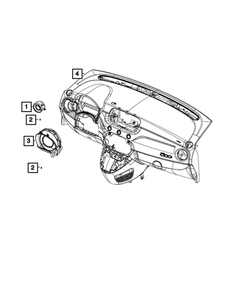 Instrument Panel Cluster for 2018 Fiat 500 #0