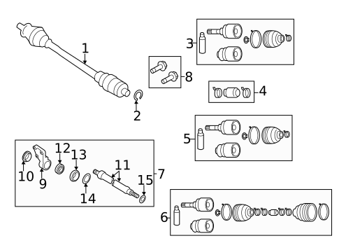 Drive Axles for 2015 Mazda 5 #0