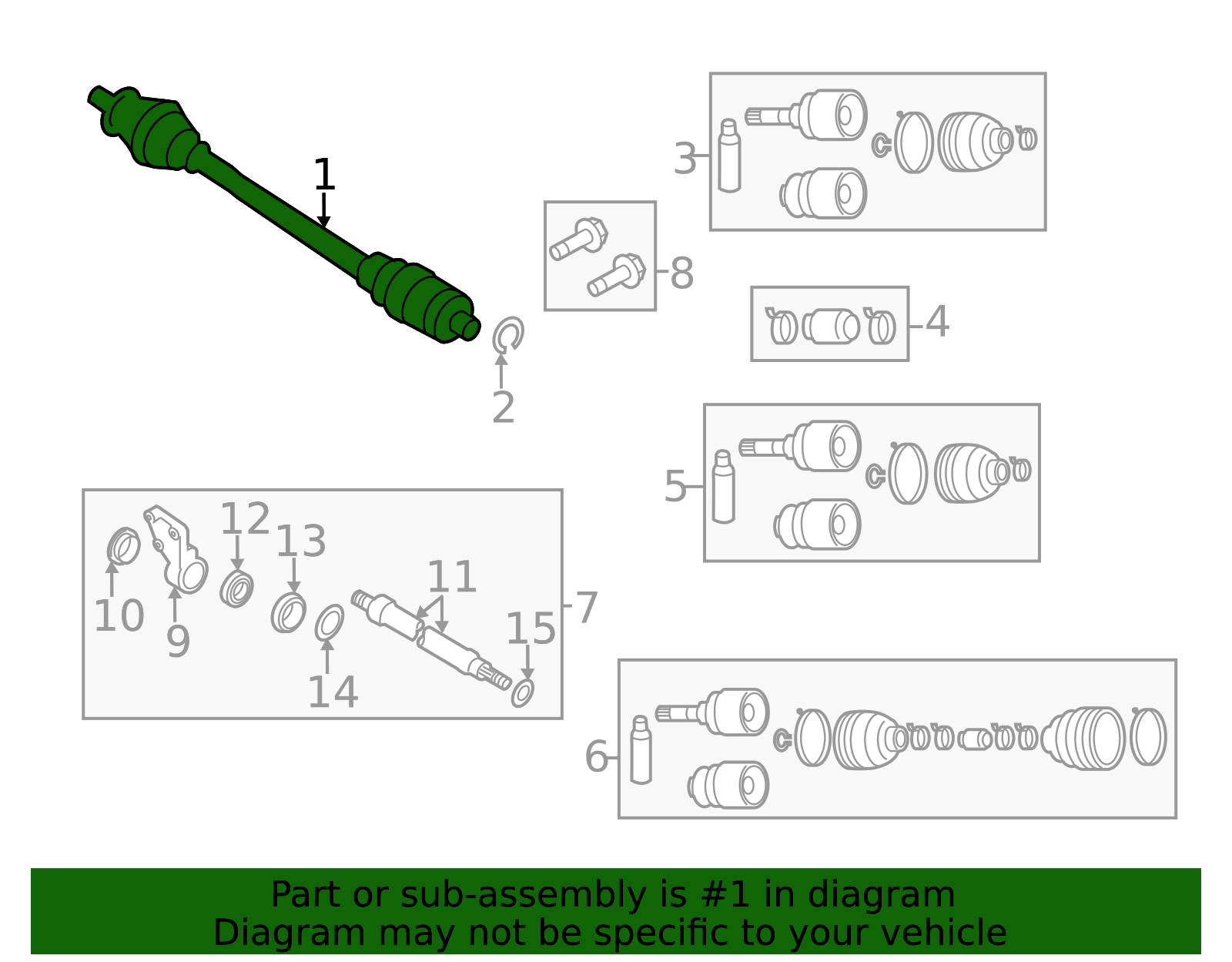 FP10-25-60XA - Axle Assembly - 2012-2015 Mazda 5 | mazdaswag.com