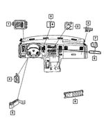 1FB14DX9AA - Electrical: Switch Bezel for Mopar Image