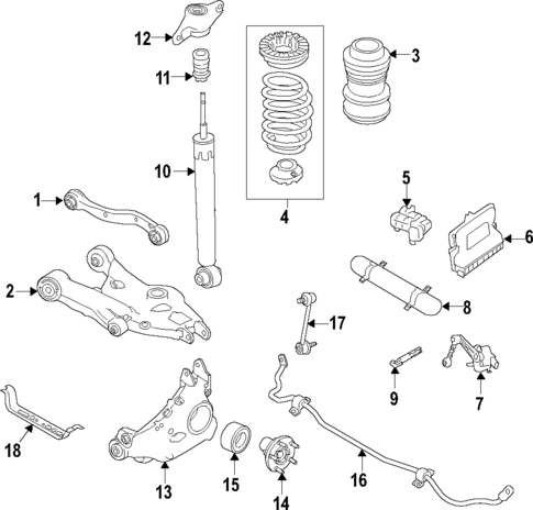 Rear Suspension for 2020 Jaguar XE #8