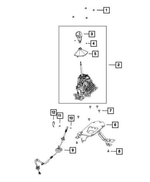 Gearshift Controls and Related Parts for 2023 Jeep Cherokee #0
