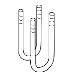 52106209AA - Suspension: U-Bolt for Dodge: Ram 1500 Van, Ram 2500 Van Image