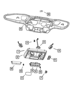 1LX411W1AA - Interior Trim: Overhead Console for Mopar Image image