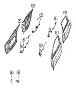 68593374AC - Electrical: Front Door Wiring for Mopar Image