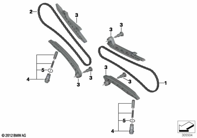 11318387997 - : Timing Chain, Left for BMW-Motorrad Image