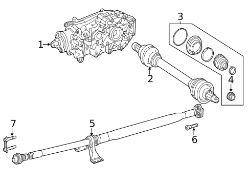Axle & Differential for 2021 Mercedes-Benz C63 AMG #4
