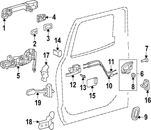 Rear Door for 2024 Toyota Tacoma #1
