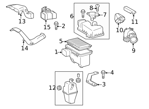 Air Intake for 2010 Toyota Highlander #0