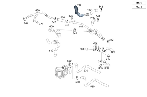 Heating Water Lines for 2018 Mercedes-Benz G550 4x4 #0