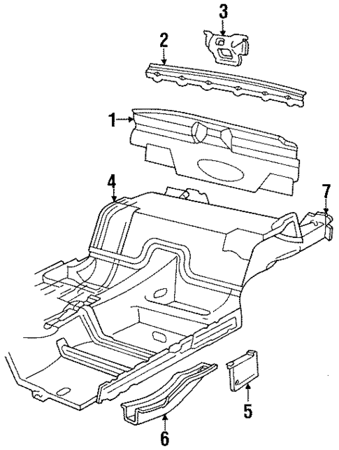 Rear Body for 1992 Pontiac Firebird #0