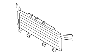 9Y0805519GOK1 - Body: Radiator Shutter Assembly for Porsche Image