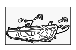 8301B075 - Electrical: Headlamp Assembly for Mitsubishi Image