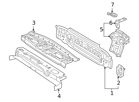 Rear Body for 1999 Toyota Camry #0
