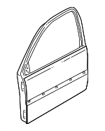 1J4831055H - Body: Door Shell for Volkswagen: Golf, Jetta Image