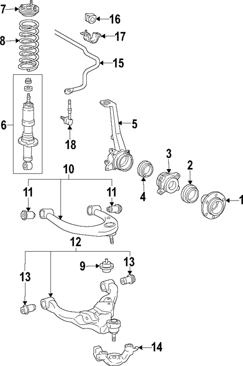 Front Suspension for 2020 Toyota Tacoma #0