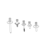 6510419AA - Electrical: Tapping Hex Head Screw And Washer for Mopar Image