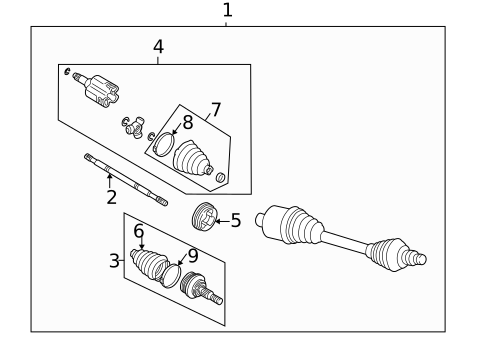 Drive Axles for 2008 Chevrolet Impala #0