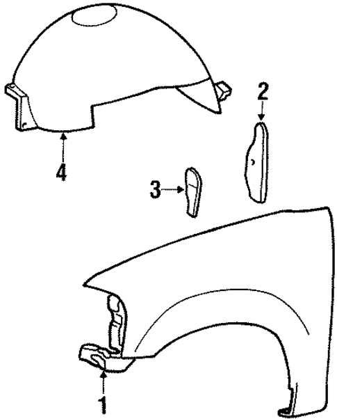 Fender & Components for 1999 Lincoln Navigator #0