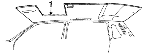 Interior Trim - Roof for 1991 Lincoln Continental #0