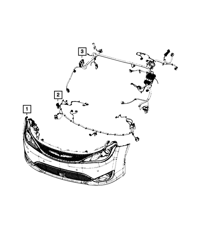 68581282AA - Electrical: Front End Module Wiring for Mopar Image image