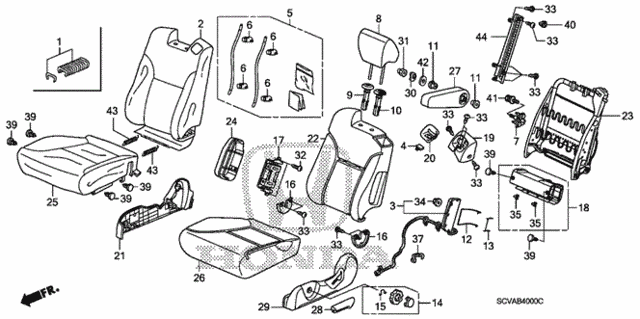 Front Seat (L.) for 2007 Honda Element #0