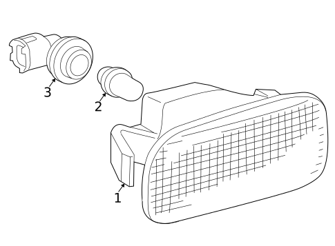 Side Repeater Lamps for 2005 Scion xB #0