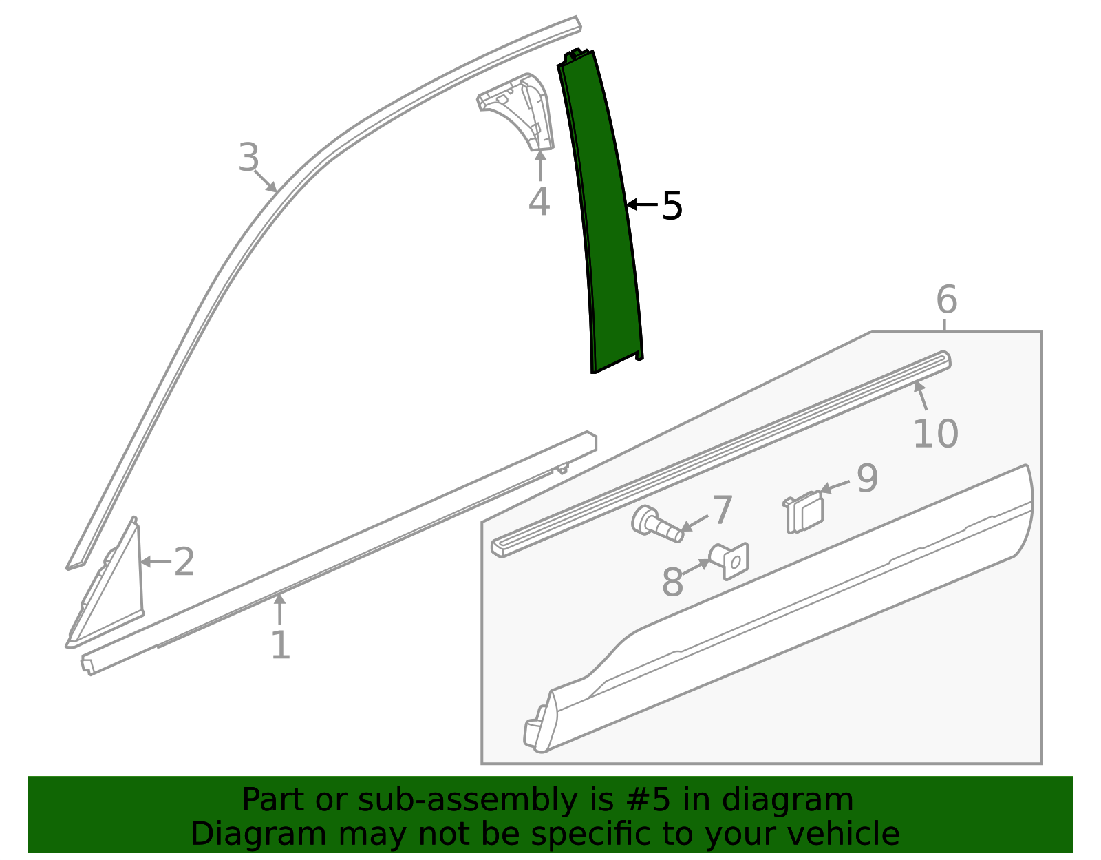 72470-3A0-A01 - 2023-2025 Honda CR-V - Applique | Genuine Honda Parts