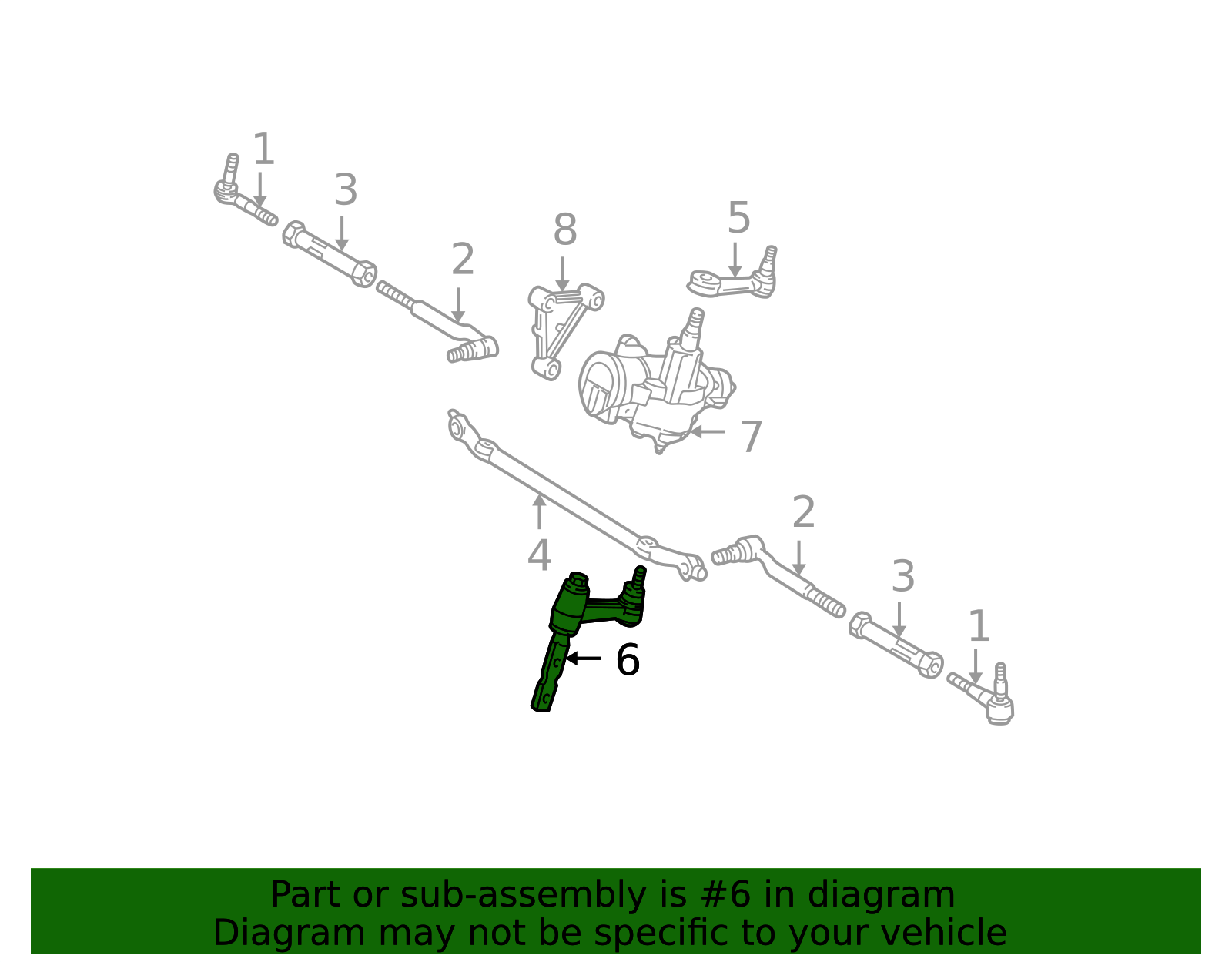 Meoe MEOE-58 - Motorcraft Steering Idler Arm 1997-2004 Ford | Ford OEM Parts ...