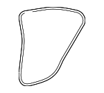 6233106180 - Body: Weather-strip On Body for Lexus: ES300h, ES350 Image