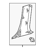 6241406180E0 - Body: Lower Center Pillar Trim for Lexus: ES300h, ES350 Image