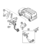 68281755AA - Brakes: Non Adjustable Pedal Assembly for Mopar Image