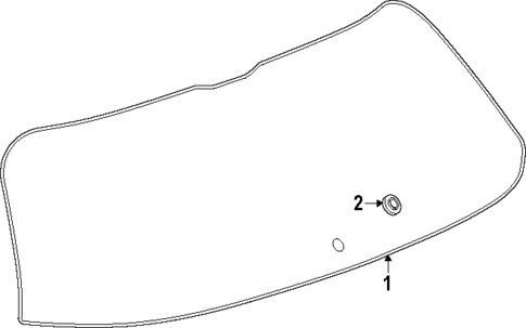 Glass - Lift Gate for 2025 GMC Terrain #0