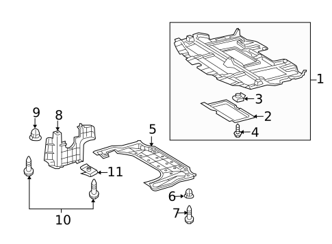 Splash Shields for 2012 Lexus IS350 #0