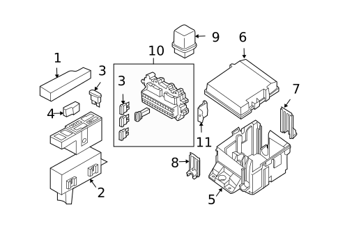 Horn for 2012 Nissan TITAN #1