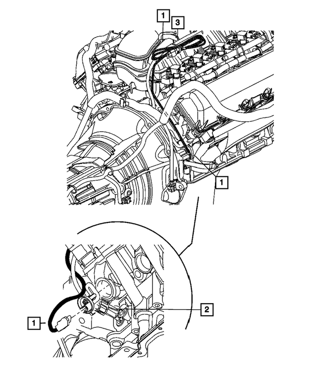 56045794AB - 4.7L Gas; Engine: Engine Block Heater Cord for Mopar Image