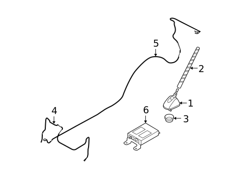 Antenna & Radio for 2009 Hyundai Santa Fe #0