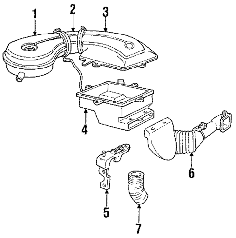 Air Inlet for 1993 Cadillac 60 Special #0