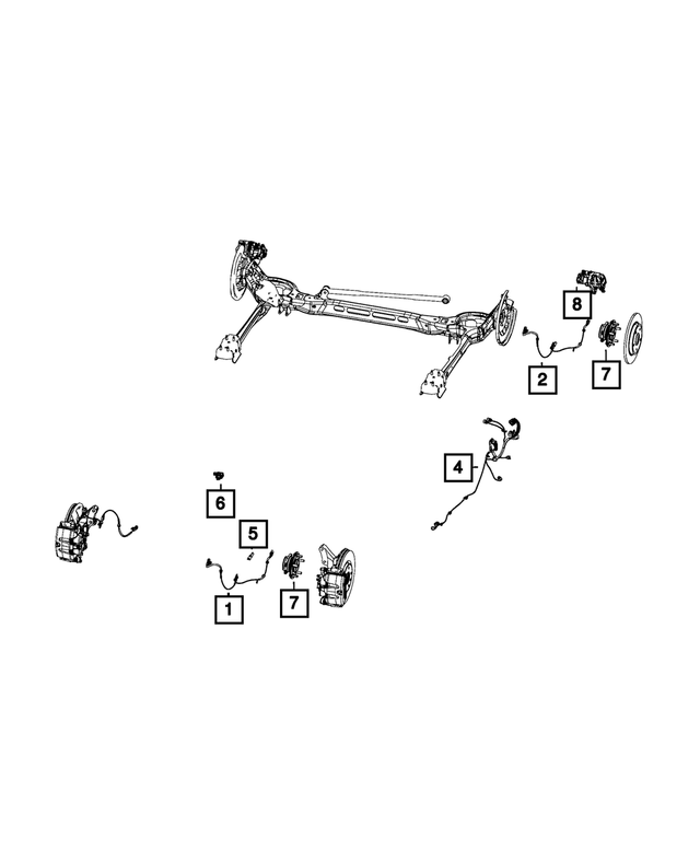 68091770AC - Electrical: Abs/esp Harness Wiring for Mopar Image