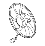 1KM959455G - Cooling System: Fan &amp; Motor for Volkswagen: Beetle, Golf, Jetta, Passat Image