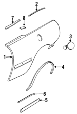 12372182 - Body: Quarter Panel for Buick: Riviera Image