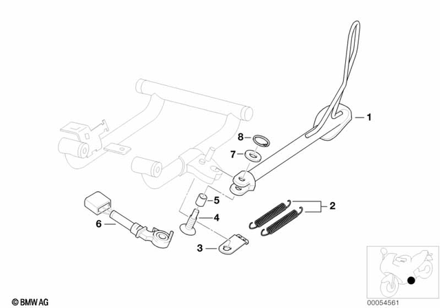 46537669899 - Frame and Mounting Parts: Side Stand -  for BMW-Motorrad Image