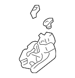 5716A172HC - : Interior Door Handle for Mitsubishi: Lancer Image