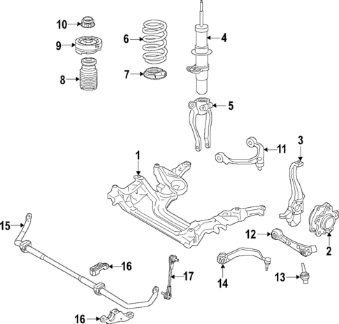 Front Suspension for 2018 BMW M5 #0