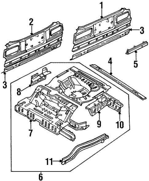 Rear Body for 1985 Nissan Sentra #0