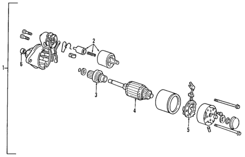 Starter for 1991 Subaru Justy #0