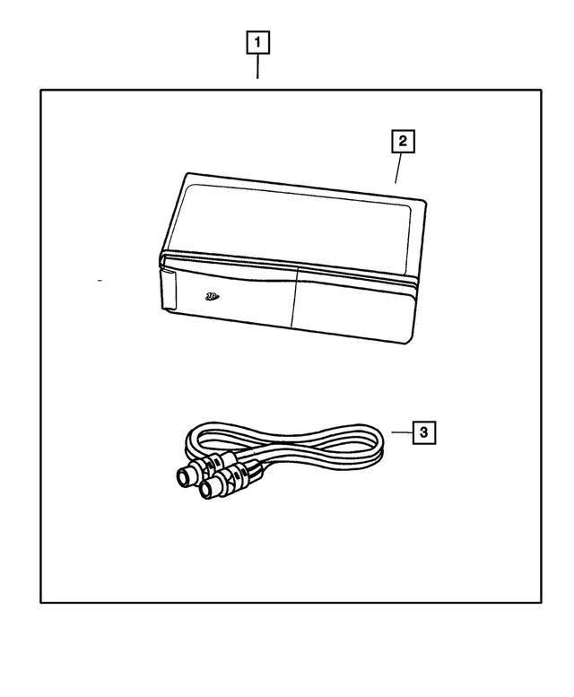 82207876 - Audio/Video and Electronics Accessories: Player Kit, DVD for Mopar Image